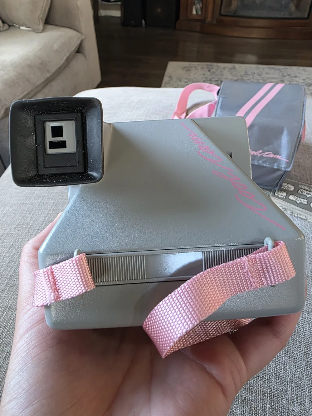 Polaroid Cool Cam 600 Complete Time Capsule Kit TESTED/WORKING! - Pink & Gray